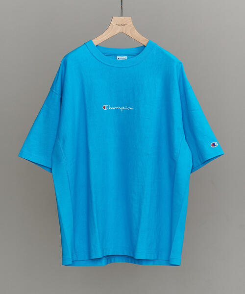 Champion(チャンピオン)の「【別注】 <CHAMPION(チャンピオン)> REVERSE WEAVE TEE/Tシャツ(Tシャツ/カットソー・メンズ・ターコイズブルー/オレンジ/パープル・L/XL/S/M)」の2枚目の写真