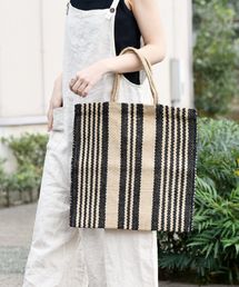 MAISON BENGAL | MAISON BENGAL:ジュートストライプトート◇(トートバッグ)