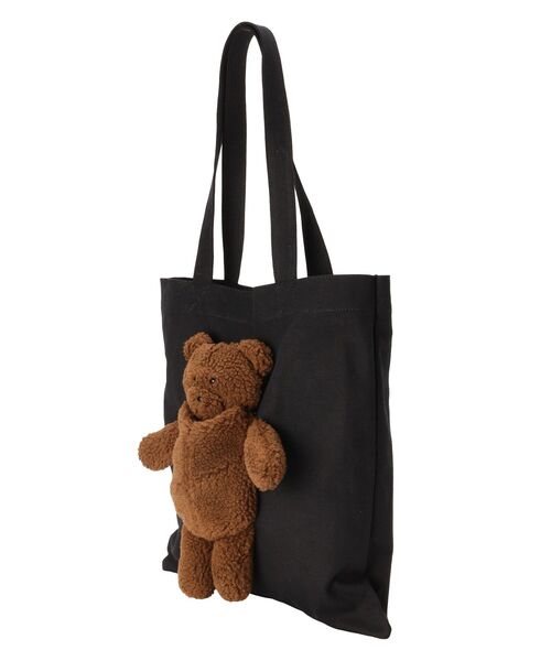 セール】Teddyキャンバスtote【アイボリーのみ】（トートバッグ