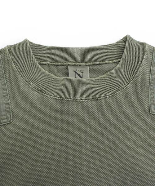 RNA-N（アールエヌエーエヌ）の「M1192 ミリタリーピグメントロングプルオーバー（Tシャツ/カットソー・レディース・カーキ/キナリ/ネイビー・MEDIUM）」の12枚目の写真