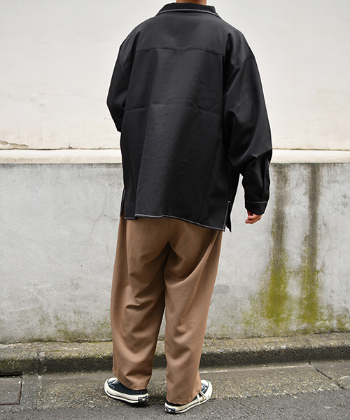 kutir（クティール）の「ポケットオープンカラーシャツ（シャツ/ブラウス・メンズ・ブラック/ベージュ/チャコールグレー/ライトベージュ・LARGE/MEDIUM）」の7枚目の写真