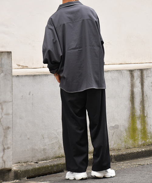 kutir（クティール）の「ポケットオープンカラーシャツ（シャツ/ブラウス・メンズ・ブラック/ベージュ/チャコールグレー/ライトベージュ・LARGE/MEDIUM）」の14枚目の写真