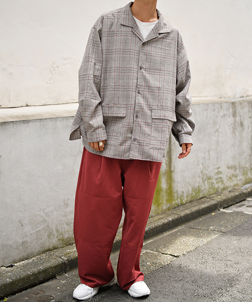 kutir（クティール）の「ポケットオープンカラーシャツ（シャツ/ブラウス・メンズ・ブラック/ベージュ/チャコールグレー/ライトベージュ・LARGE/MEDIUM）」の19枚目の写真