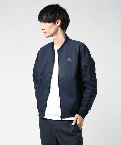ポン太adidas ネイビー ジップアップジャケット adidas ネイビー ジップアップジャケット 【公式通販】