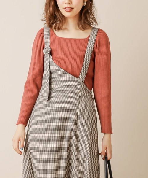 natural couture(ナチュラルクチュール)の「2WAYプリンセスニット(ニット/セーター・レディース・ブラウン/ベージュ/ラベンダー/ピンク・FREE)」の4枚目の写真