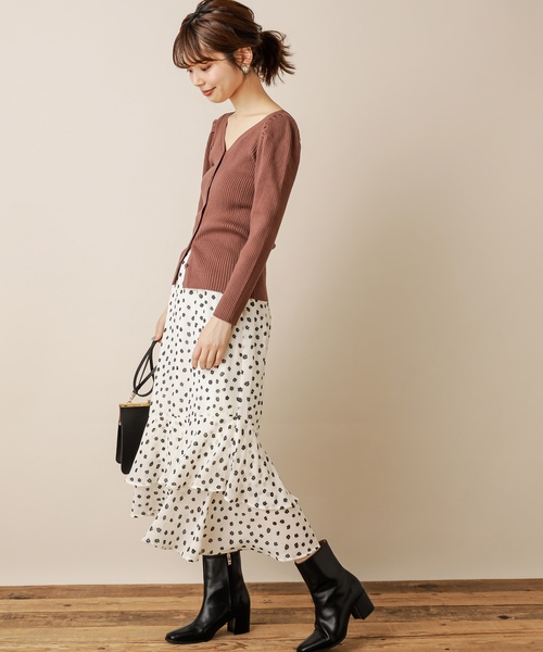 natural couture(ナチュラルクチュール)の「2WAYプリンセスニット(ニット/セーター・レディース・ブラウン/ベージュ/ラベンダー/ピンク・FREE)」の5枚目の写真