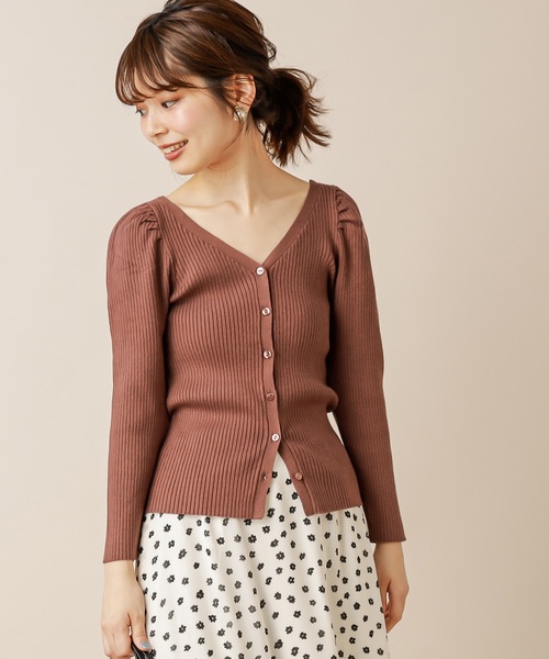 natural couture(ナチュラルクチュール)の「2WAYプリンセスニット(ニット/セーター・レディース・ブラウン/ベージュ/ラベンダー/ピンク・FREE)」の6枚目の写真