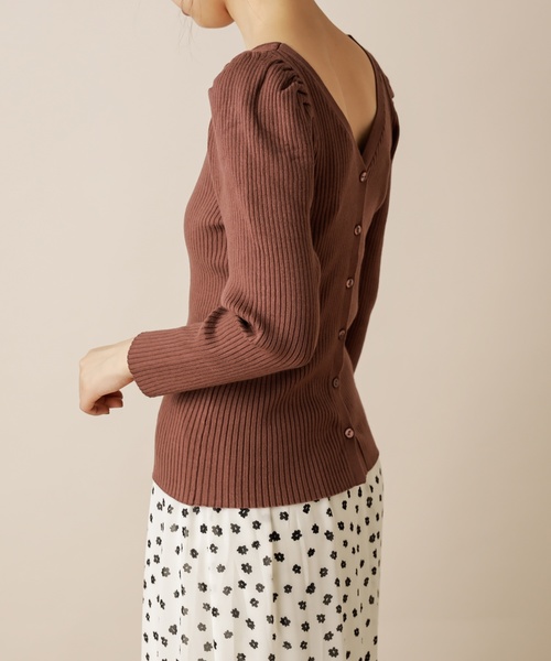natural couture(ナチュラルクチュール)の「2WAYプリンセスニット(ニット/セーター・レディース・ブラウン/ベージュ/ラベンダー/ピンク・FREE)」の19枚目の写真