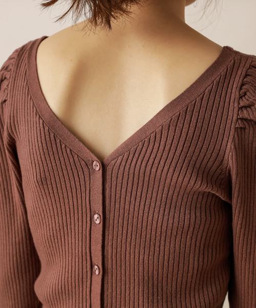 natural couture(ナチュラルクチュール)の「2WAYプリンセスニット(ニット/セーター・レディース・ブラウン/ベージュ/ラベンダー/ピンク・FREE)」の22枚目の写真