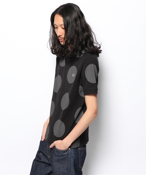 新品⭐FRED PERRYフレッドペリーポルカドットポロシャツボックスシルエット FRED PERRY（フレッドペリー）の「FRED PERRY: POLKA DOT POLO
