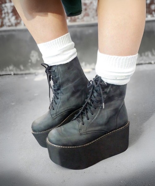 Jeffrey Campbell(ジェフリーキャンベル)の「厚底ショートブーツ(ブーツ・レディース・ブラック・39/38/35/36/37/41)」の11枚目の写真