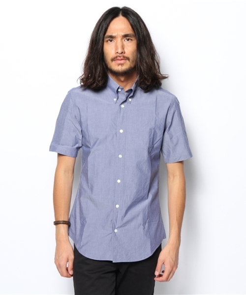 SHIPS JET BLUE（シップスジェットブルー）の「★★JB: カモフラージュ ショートスリーブ BDシャツ（シャツ/ブラウス・メンズ・オフホワイト/オリーブ/ブルー・LARGE/SMALL/MEDIUM）」の5枚目の写真