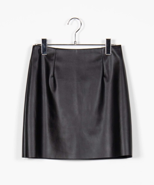 DING（ディング）の「DING/フェイクレザーミニスカート（スカート・レディース・ブラック・FREE）」の7枚目の写真