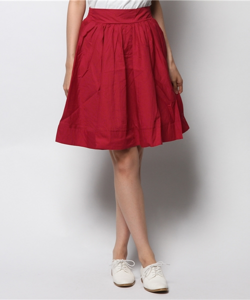 one after another NICE CLAUP(ワンアフターアナザーナイスクラップ)の「【ナイスクラップ】乙女フレアスカート(スカート・レディース・ボルドー/マスタード/インディゴブルー/ブラック・FREE)」の1枚目の写真