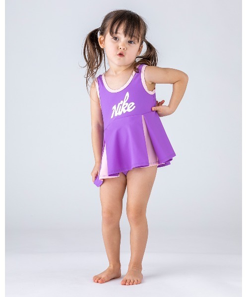 NIKE(ナイキ)の「NIKE/ナイキ/Skirt/プリーツスカートワンピース(水着)」|パープル