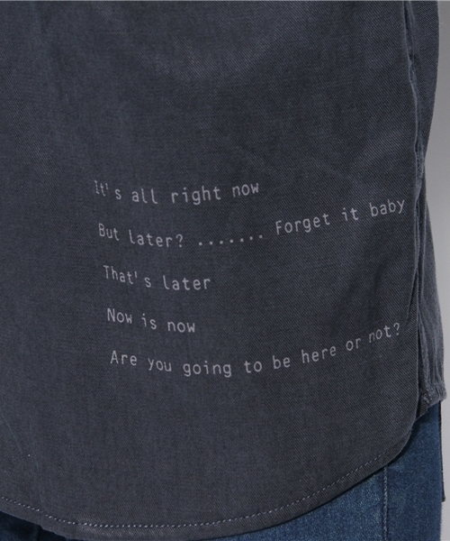 MOUSSY（マウジー）の「BE HERE SHIRTS（シャツ/ブラウス・レディース・カーキ系/ベージュ/ネイビー・FREE）」の7枚目の写真