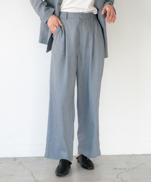 LOWRYS FARM（ローリーズファーム）の「エコＰ／Ｌリラックスパンツ　869155（その他パンツ・レディース・チャコールグレー/ブラウン/ブルー/イエロー/アイボリー/ブラック系その他・MEDIUM/LARGE）」の5枚目の写真