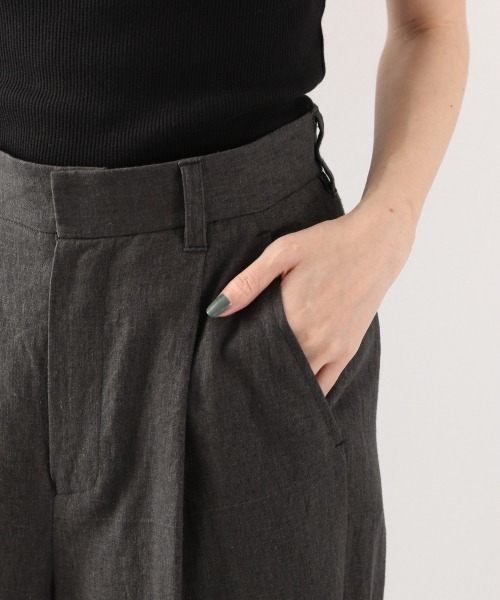 LOWRYS FARM（ローリーズファーム）の「エコＰ／Ｌリラックスパンツ　869155（その他パンツ・レディース・チャコールグレー/ブラウン/ブルー/イエロー/アイボリー/ブラック系その他・MEDIUM/LARGE）」の7枚目の写真