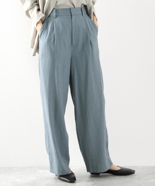 LOWRYS FARM（ローリーズファーム）の「エコＰ／Ｌリラックスパンツ　869155（その他パンツ・レディース・チャコールグレー/ブラウン/ブルー/イエロー/アイボリー/ブラック系その他・MEDIUM/LARGE）」の16枚目の写真