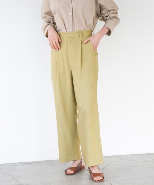 LOWRYS FARM（ローリーズファーム）の「エコＰ／Ｌリラックスパンツ　869155（その他パンツ・レディース・チャコールグレー/ブラウン/ブルー/イエロー/アイボリー/ブラック系その他・MEDIUM/LARGE）」の18枚目の写真