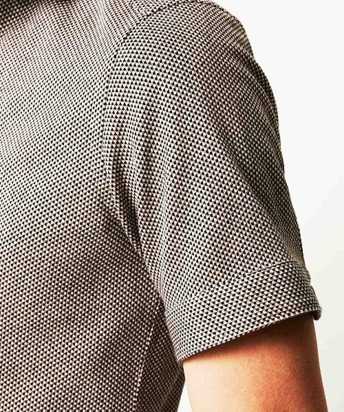 MICHEL KLEIN HOMME   （ミッシェルクランオム）の「半袖シャツ（ローランド）（シャツ/ブラウス・メンズ・ホワイト/ベージュ/ブルー・MEDIUM/LARGE/X-LARGE/48/51/46）」の6枚目の写真