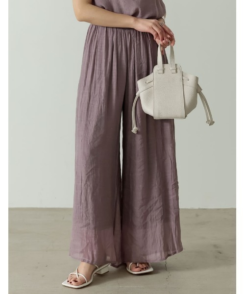 涼感 楊柳生地スカンツワイドパンツ その他パンツ Re Edit リエディ のファッション通販 Zozotown