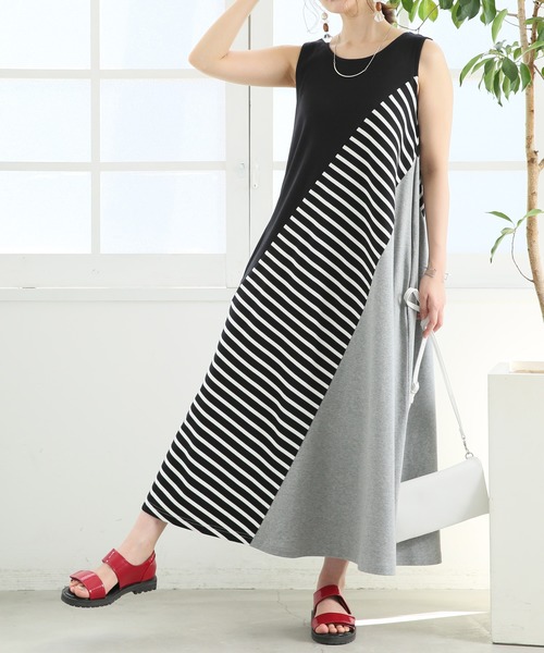 ボーダー切替カットソーワンピース ワンピース N Orlabel ノアールレーベル のファッション通販 Zozotown