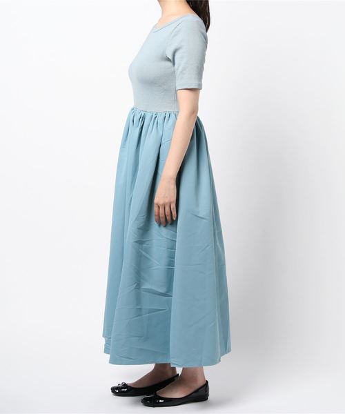 KOBE LETTUCE（コウベレタス）の「前後2WAYボリュームスカートワンピース（ワンピース・レディース・ホワイト系その他/ブルー/ブラック・FREE）」の4枚目の写真