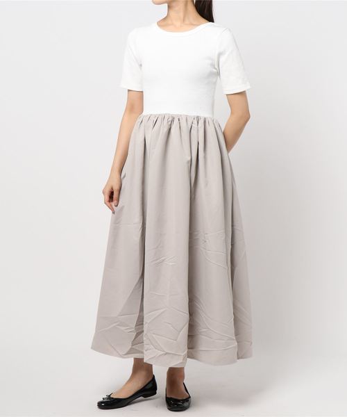 KOBE LETTUCE（コウベレタス）の「前後2WAYボリュームスカートワンピース（ワンピース・レディース・ホワイト系その他/ブルー/ブラック・FREE）」の9枚目の写真