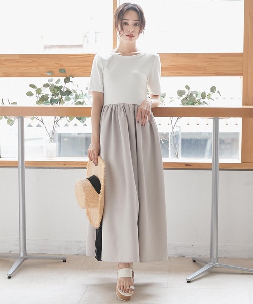 KOBE LETTUCE（コウベレタス）の「前後2WAYボリュームスカートワンピース（ワンピース・レディース・ホワイト系その他/ブルー/ブラック・FREE）」の12枚目の写真