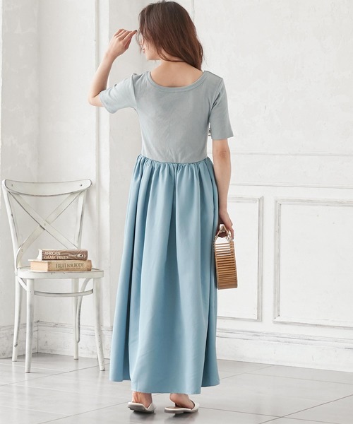 KOBE LETTUCE（コウベレタス）の「前後2WAYボリュームスカートワンピース（ワンピース・レディース・ホワイト系その他/ブルー/ブラック・FREE）」の15枚目の写真