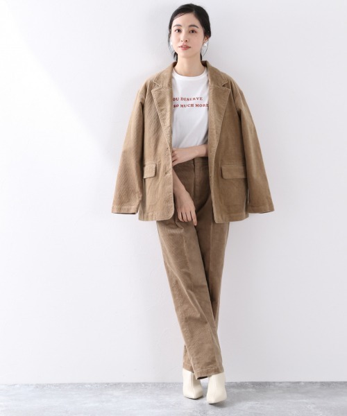 LOWRYS FARM(ローリーズファーム)の「ライスコーデュロイパンツ 889330(その他パンツ・レディース・アイボリー/チャコールグレー/ブラウン/グリーン/ブルー/イエロー/ダークブラウン・MEDIUM/LARGE)」の10枚目の写真