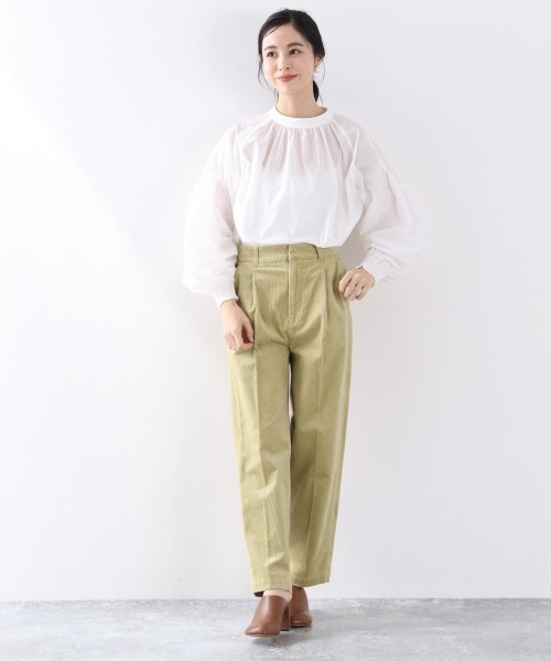 LOWRYS FARM(ローリーズファーム)の「ライスコーデュロイパンツ 889330(その他パンツ・レディース・アイボリー/チャコールグレー/ブラウン/グリーン/ブルー/イエロー/ダークブラウン・MEDIUM/LARGE)」の11枚目の写真