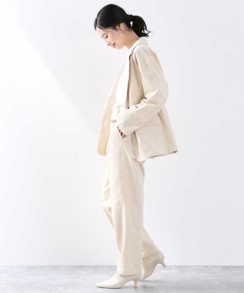 LOWRYS FARM(ローリーズファーム)の「ライスコーデュロイパンツ 889330(その他パンツ・レディース・アイボリー/チャコールグレー/ブラウン/グリーン/ブルー/イエロー/ダークブラウン・MEDIUM/LARGE)」の12枚目の写真