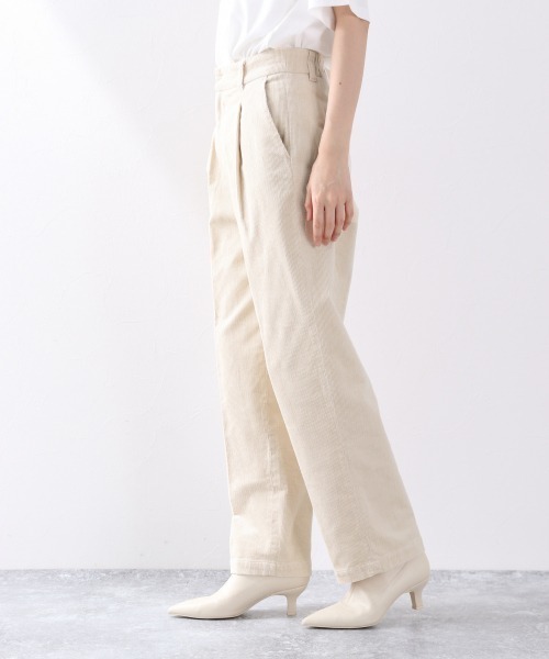 LOWRYS FARM(ローリーズファーム)の「ライスコーデュロイパンツ 889330(その他パンツ・レディース・アイボリー/チャコールグレー/ブラウン/グリーン/ブルー/イエロー/ダークブラウン・MEDIUM/LARGE)」の13枚目の写真