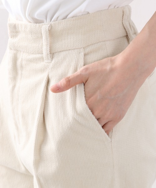 LOWRYS FARM(ローリーズファーム)の「ライスコーデュロイパンツ 889330(その他パンツ・レディース・アイボリー/チャコールグレー/ブラウン/グリーン/ブルー/イエロー/ダークブラウン・MEDIUM/LARGE)」の16枚目の写真