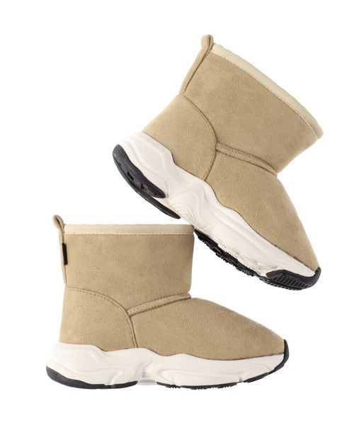 BRANSHES（ブランシェス）の「【WEB限定】スニーカーブーツ（ブーツ・キッズ・ブラック/ベージュ・15cm/16cm/17cm/18cm/19cm）」の3枚目の写真