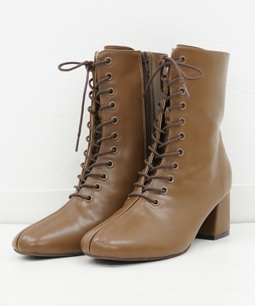 archives（アルシーヴ）の「レースアップブーツ（ブーツ・レディース・アイボリー/ブラック/ブラウン・MEDIUM/LARGE）」の3枚目の写真