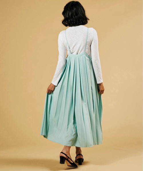 Standard ポリエステルジョーゼットジャンパースカート ジャンパースカート Double セール Standard Double Clothing ダブルスタンダードクロージング のファッション