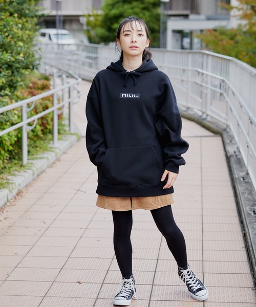 パーカー スウェット ミルクフェド MILKFED STENCIL SWEAT HOODIE レディース メンズ ブラック 黒 緑 白 MILKFED. パーカー スウェット ミルクフェド MILKFED GRAFFITI