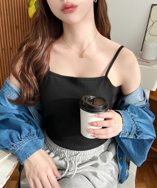 アモーメント amoment キャミソール SLY | ASYMMETRY CUP IN HALTER キャミソール (キャミソール