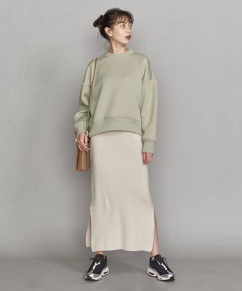 BEAUTY&YOUTH UNITED ARROWS（ビューティーアンドユースユナイテッドアローズ）の「BY ダンボールクルーネックプルオーバー2 -ウォッシャブル-（スウェット・レディース・ライム/コバルトブルー/ナチュラル・FREE）」の10枚目の写真