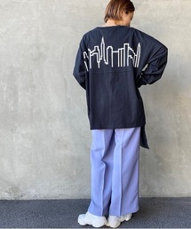 [MANHATTAN PORTAGE/マンハッタンポーテージ] 別注 スカイラインロゴバックプリントロンＴ