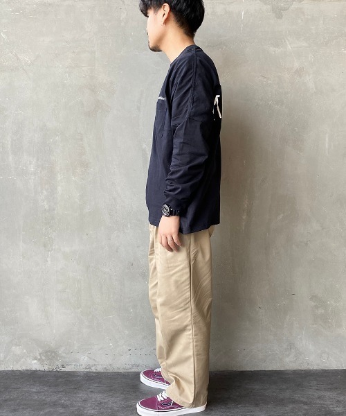 Manhattan Portage（マンハッタンポーテージ）の「[MANHATTAN PORTAGE/マンハッタンポーテージ] 別注 スカイラインロゴバックプリントロンＴ（Tシャツ/カットソー・レディース・ホワイト/ブラック/グレー/ピンク・S/M/L）」の17枚目の写真