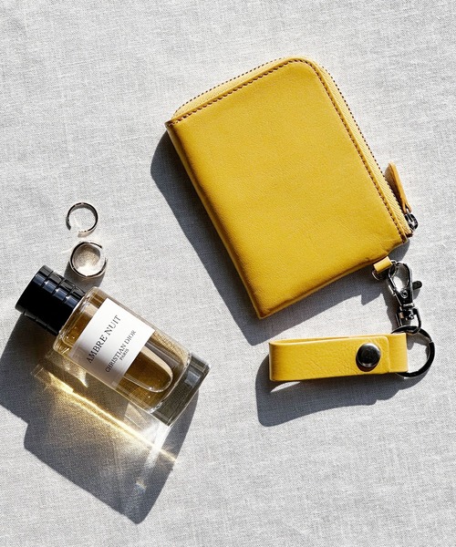 mieno（ミエノ）の「[mieno]牛革レザーコンパクトミニ財布キーリング付き（財布・レディース・ブラック/ダークブラウン/パープル/レッド/ブルー/グリーン/ウッド/マスタード/キャメル・FREE）」の7枚目の写真