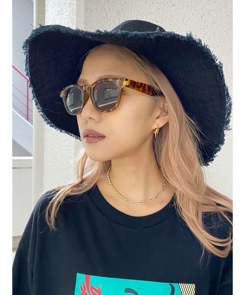 GYDA（ジェイダ）の「フリンジバケットHAT（その他雑貨・レディース・カーキ/ブラック・FREE）」の2枚目の写真
