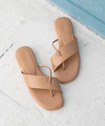 coen | カラーフラットトングサンダル(サンダル)