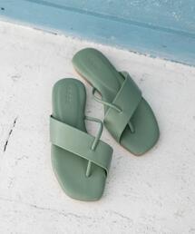 coen | カラーフラットトングサンダル(サンダル)