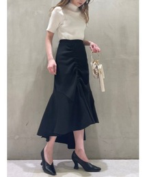 ドローストリングマーメイドリブスカート