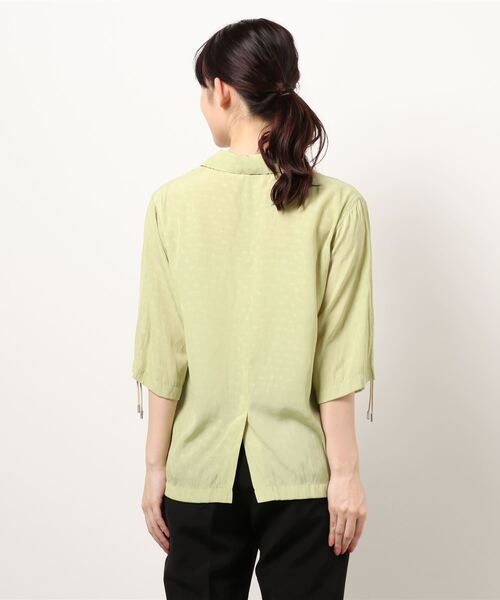 EARIH（アーリ）の「【EARIH / アーリ】floral jqオープンカラーシャツ（シャツ/ブラウス・レディース・ダークグリーン・36）」の8枚目の写真